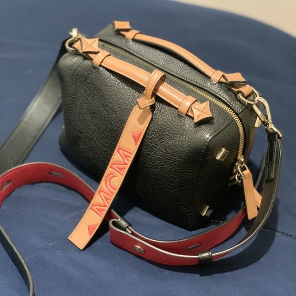 MCM Milano Leather Boston Bag - Picture 2 of 8